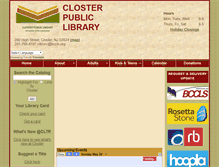 Tablet Screenshot of closter.bccls.org